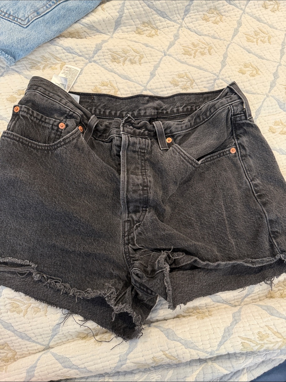 Black Levi’s 501 Denim Shorts